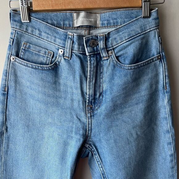 EVERLANE high rise skinny blue jeans 24 regular - Picture 3 of 9